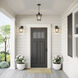 Bellmon 1 Light 13 inch Powder Coated Black Outdoor Wall Sconce